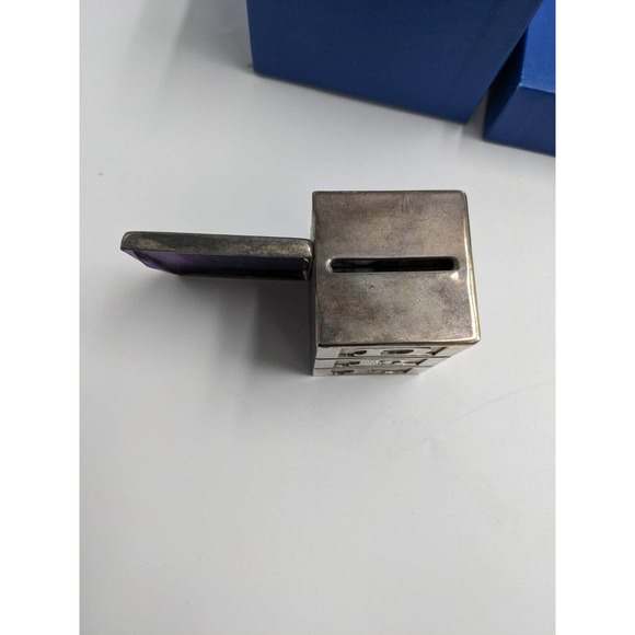 Salisbury Pewter Toy Blocks Bank and Photo Frame Set For New Baby IOB - Picture 5 of 11